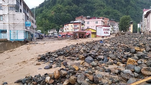 Giresun'da Sel Felaketinin Yarattığı Yıkım Objektiflere Yansıdı ????