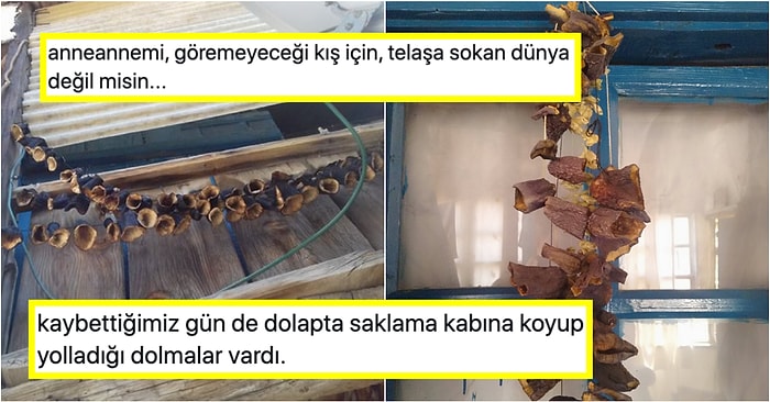 Kaybettiği Anneannesinin Göremeyeceği Kış İçin Hazırladığı Mahsulleri Twitter'da Paylaşan Zeliş, Hepimize Hayatı Yeniden Sorgulattı!