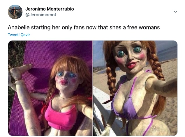14. "Anabelle kendi only fans hesabını açtı, artık o özgür bir kadın."