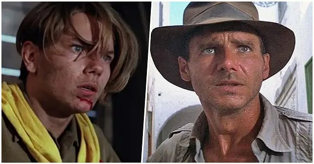 4. 'Indiana Jones: Son Macera'da Harrison Ford'un gerçekten çenesinde var olan yara filmdeki efsanevi kırbaç sahnesine ilham olmuştur.