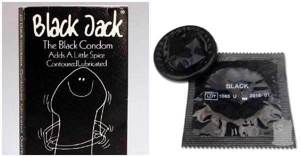 1990'larda kullanıcıların daha iyi ve çekici hissetmesi için tasarlanan siyah prezervatifler: