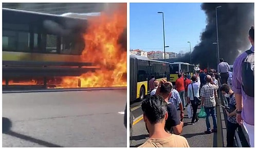 Bakırköy'de Metrobüs Yangını: Olay Yerine Çok Sayıda İtfaiye Ekibi Sevk Edildi