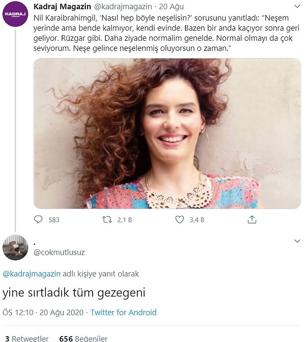 14. Okurken yine yorulduk. :)