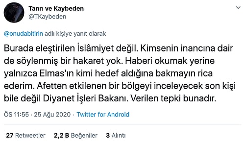 Aykut Elmas'ın Diyanet İşleri Başkanını Eleştirdiği Tweet'e Tepki Yağdı