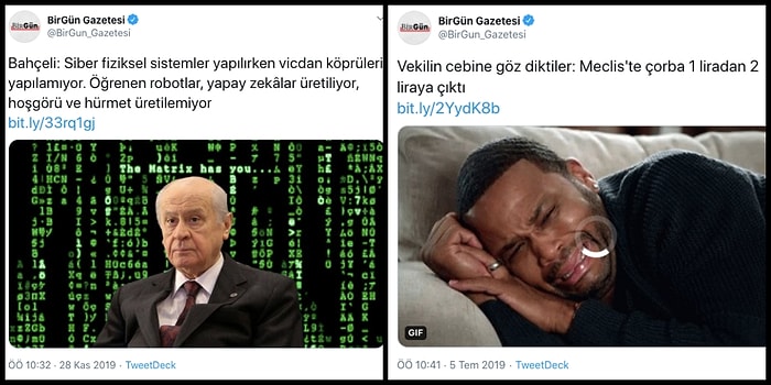 Birgün Gazetesinin Haberlere Fotoğraf ve Başlık Bulurken Aşırı Eğlendiğinin Kanıtı Niteliğindeki Paylaşımları