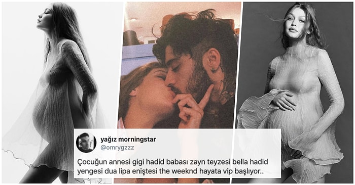 Kızını Kucağına Almak İçin Gün Sayan Gigi Hadid Paylaştığı Karnı Burnunda Pozları ile Gören Herkesi Büyüledi!