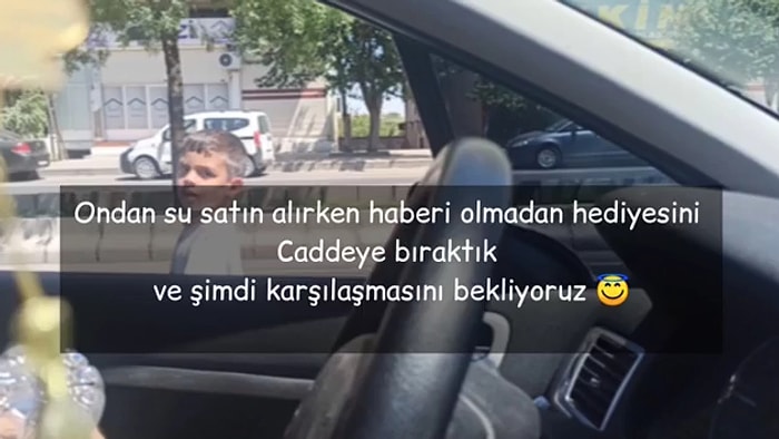 Bisiklet Alabilmek İçin Trafikte Su Satmaya Çalışan 9 Yaşındaki Çocuğa Sürpriz Hediye Bırakan Güzel İnsanlar
