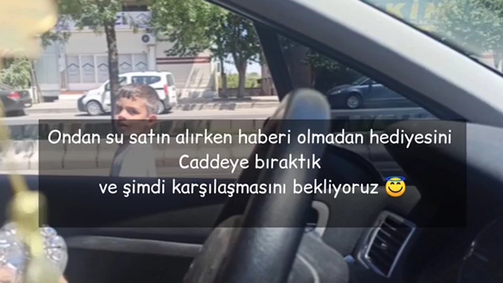 Bisiklet Alabilmek İçin Trafikte Su Satmaya Çalışan 9 Yaşındaki Çocuğa Sürpriz Hediye Bırakan Güzel İnsanlar