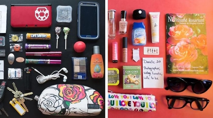 Рубрика: что в ее сумочке. 20 разных девушек показывают нам, что находится внутри их сумочек