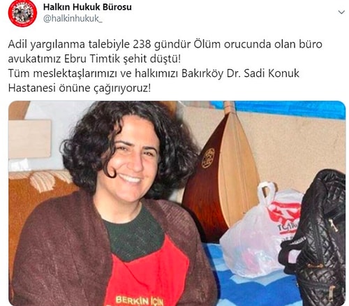 Ölüm Orucundaki Avukat Ebru Timtik Hayatını Kaybetti