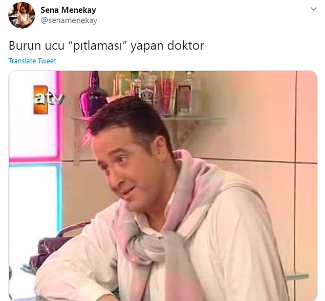 Burun ucu pıtlaması estetiğine gelen tepkiler de güldürdü.