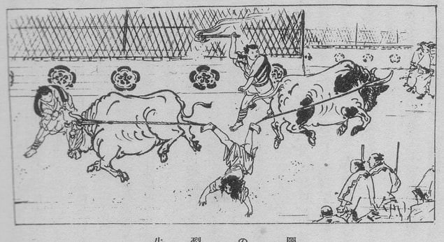 4. Japonlara özel bir idam şekli olan Ushizaki yönteminde mahkum, ayaklarından iki boğaya bağlanıyor.