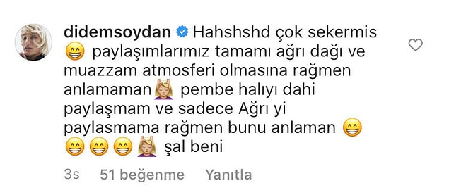 Didem Soydan'da iddialara şöyle bir cevap geldi.