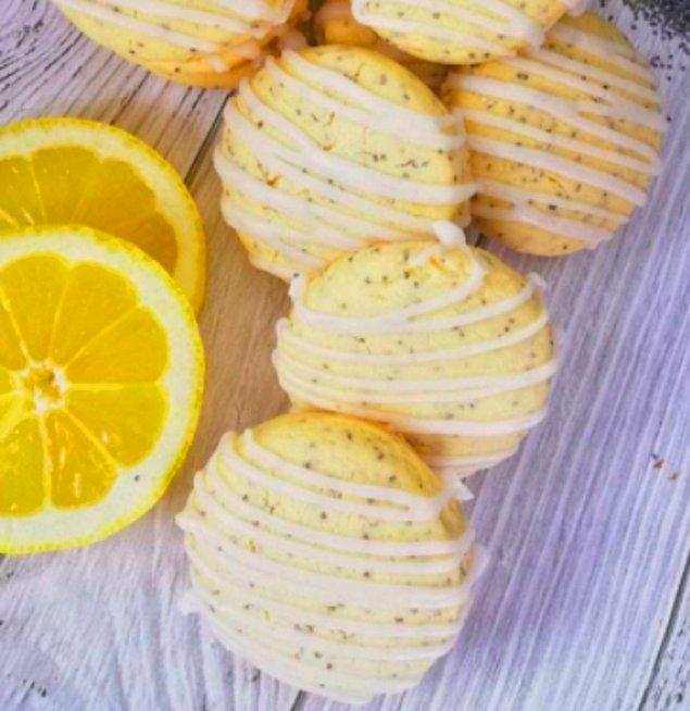 7. Limonlu haşhaşlı kurabiye