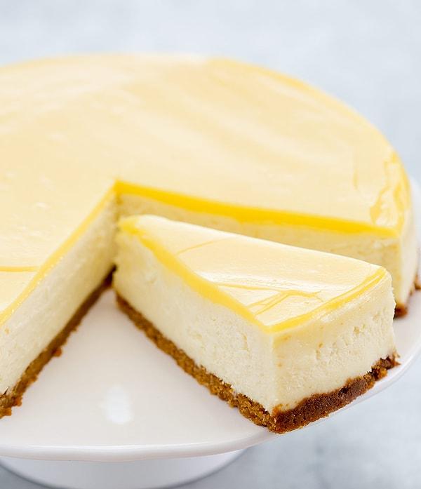 8. Limonlu cheesecake