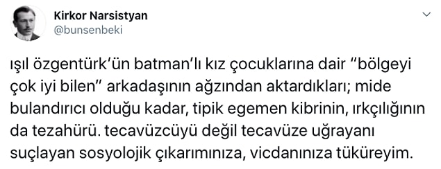 Batmanlı aileler hakkında Işıl Özgentürk'ün yer verdiği bu ifadeler tepkilere yol açtı. İşte o paylaşımlar...
