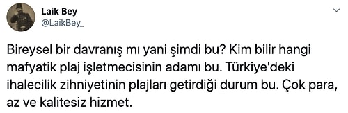 Kuşadası'nda Plajdaki Eşyalara Zarar Verip Denize Çöp Atan Maganda Gözaltına Alındı