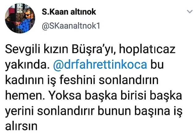 Büşra hemşire hesabını silmek zorunda kalmıştı