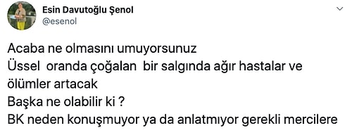 Prof. Dr. Esin Davutoğlu Şenol Hastanelerdeki Doluluğun Had Safhada Olduğunu Açıkladı: 'Bilim Kurulu Neden Konuşmuyor?'