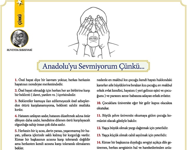 ÇETO dergisi tepkilerin ardından paylaşımını kaldırdı, yazının bir kısmıysa burada kaldı. Siz bu konuda ne düşünüyorsunuz?