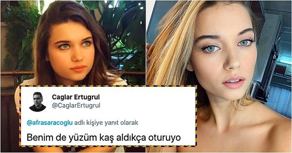6. Afra Saraçoğlu yüzünde estetik olduğu iddialarını 'Yaş aldıkça yüzüm oturdu!' diyerek yalanlayınca; sosyal medyanın diline düştü!