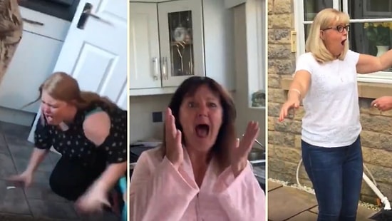 Uzun Bir Süredir Göremedikleri Aile Üyelerine Kavuşan İnsanların Mutluluktan Havalara Uçtukları Muhteşem Anlar