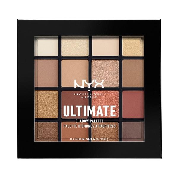 17. NYX Professional Makeup’ın çok sevilen ve çok satan far paleti Ultimate Shadow Palette'de aradığın rengi bulamaman mümkün değil!