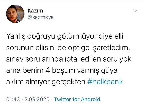 Halkbank'ın İşe Alım Sınavında Usulsüzlük Yapıldı İddiaları Sosyal Medyanın Gündeminde