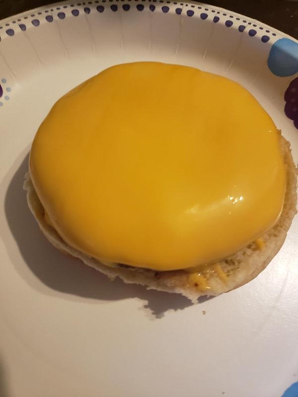 16. "Bu peynir adeta bu hamburger için üretilmiş!"