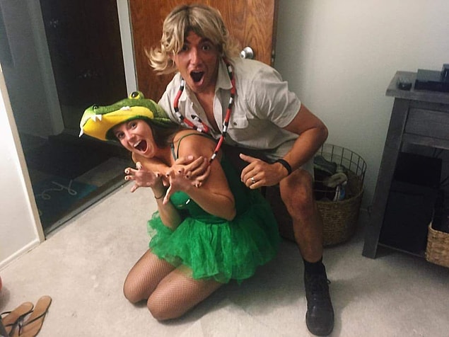 11. Cadılar Bayramı'nda Steve Irwin ve timsah kılığına girmek çok popüler...