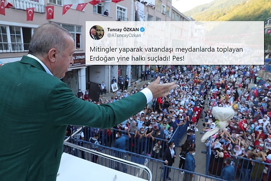 Erdoğan 'Tedbirlere Uyulmuyor' Dedi, Sosyal Medya Giresun'daki Mitingi Hatırlattı