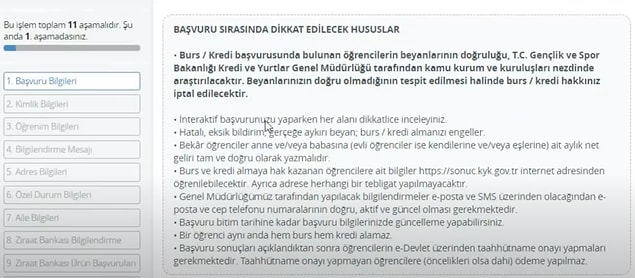 Öncelikle karşınıza bir bilgilendirme metni çıkıyor. Bu metni kabul edip devam etmeniz gerekiyor.