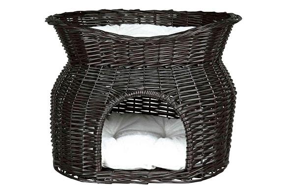 Trixie İki Katlı Kedi Yatağı, 54X43X37 cm Siyah