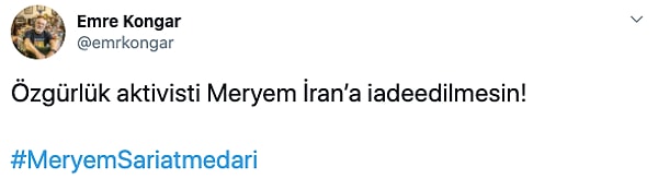 Meryem'in İran'a iade edilmemesi için Twitter'da binlerce paylaşım yapıldı 👇