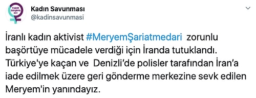 Zorunlu Başörtüsüne Karşı Çıkmıştı: Denizli'de Gözaltına Alınan Meryem Şeriatmedari'nin İran'a İadesi Tartışılıyor