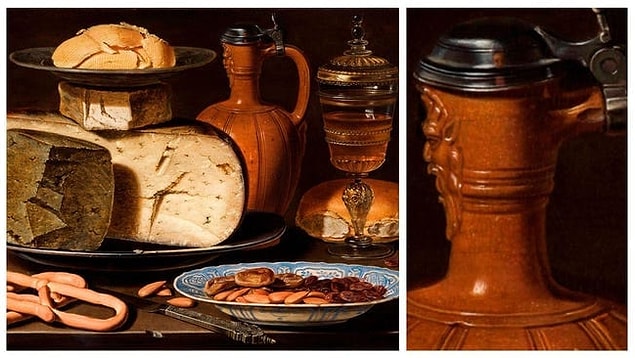 10. 'Peynirli, Bademli ve Tuzlu Natürmort', Clara Peeters