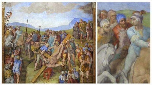 3. 'Aziz Petrus'un Çarmıha Gerilmesi', Michelangelo