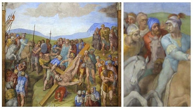 3. 'Aziz Petrus'un Çarmıha Gerilmesi', Michelangelo