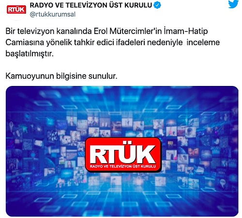 RTÜK Erol Mütercimler'in İmam Hatipliler Hakkındaki Sözlerine İnceleme Başlattı