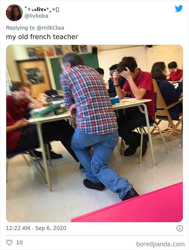 21. "Eski Fransızca öğretmenim"