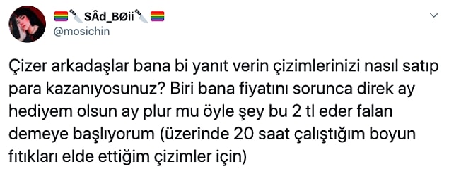 Öyle yerleşmiş ki bu düşünce yapısı insanların kafasına, sanatçılar çoğu zaman tanıdığı insanlara bile fiyat belirtmekten çekinir hale gelmiş.
