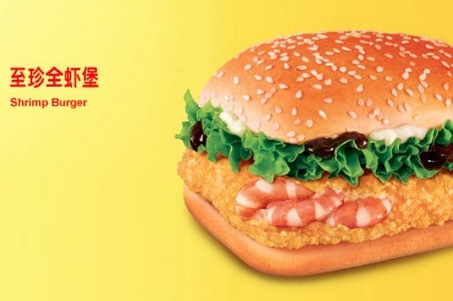 3. Karidesli burger...