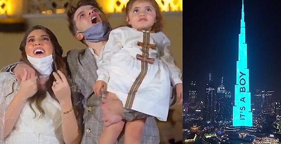 Çocukların Cinsiyeti İçin Burj Khalifa’ya Yaklaşık 100 Bin Dolara Yansıtma Yaparak Cinsiyet Öğrenme Partisi Düzenleyen Çift