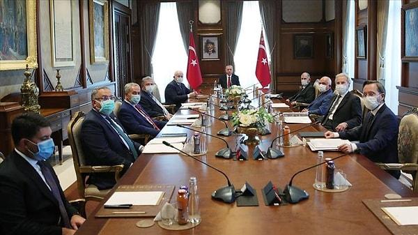 Son olarak Erdoğan ile toplantıya katılmıştı.