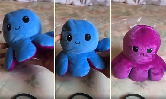 Duygu Değişimine Göre Değiştirilebilen Muhteşem Peluş Ahtapot
