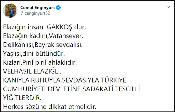 Geçtiğimiz günlerde MHP'den ihraç edilen Cemal Enginyurt'un tepkisi. 👇