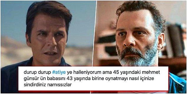 1. Atiye'de rol alan Mehmet Günsür'ün dizide babasını canlandıran Fatih Al'dan 2 yaş büyük olması, sosyal medyanın diline düştü!