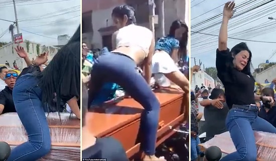 Ölüyü Onurlandırmak İçinmiş... Ölen Kişinin Tabutunun Üzerinde Twerk Yaptılar