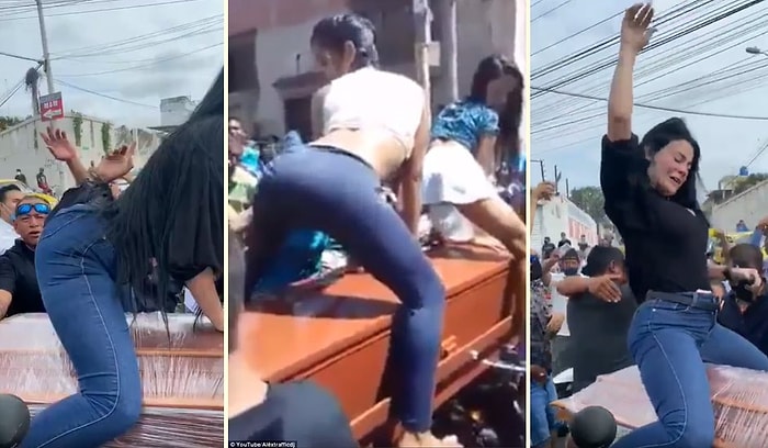 Ölüyü Onurlandırmak İçinmiş... Ölen Kişinin Tabutunun Üzerinde Twerk Yaptılar