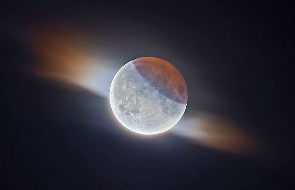 8. 'Hdr Partial Lunar Eclipse With Clouds' - Ethan Roberts